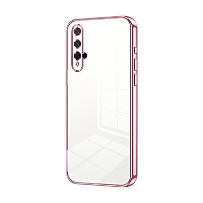 Honor 20 Phone Case with Transparent Plating and Fine Hole Design: Crystal Clear & Scratch-Resistant