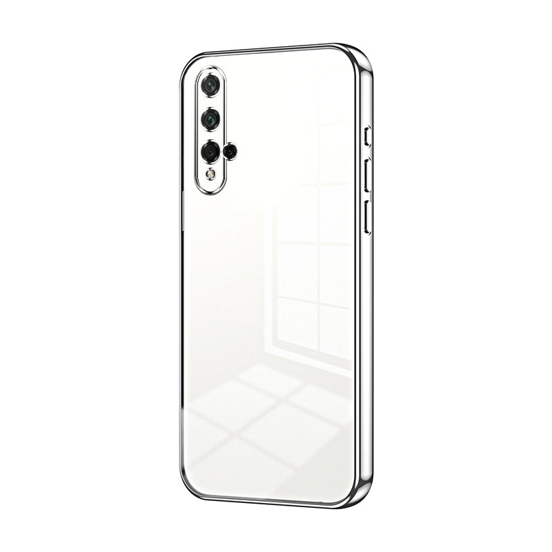 Honor 20 Phone Case with Transparent Plating and Fine Hole Design: Crystal Clear & Scratch-Resistant