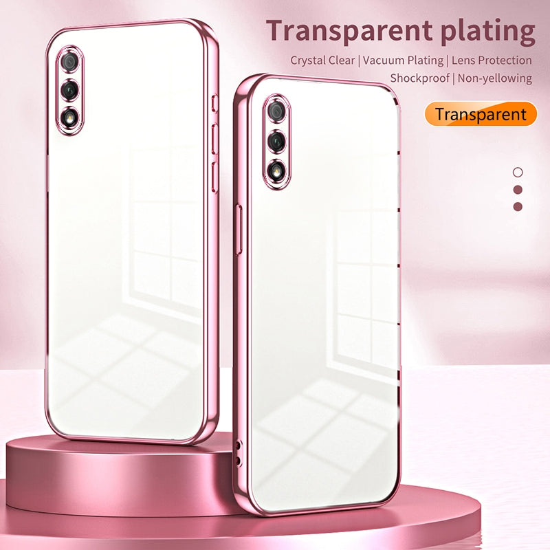 Honor 9X Phone Case with Transparent Plating and Fine Hole Design: Crystal Clear & Scratch-Resistant