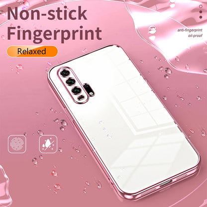 Honor 20 Pro Phone Case with Transparent Plating and Fine Hole Design: Crystal Clear & Scratch-Resistant