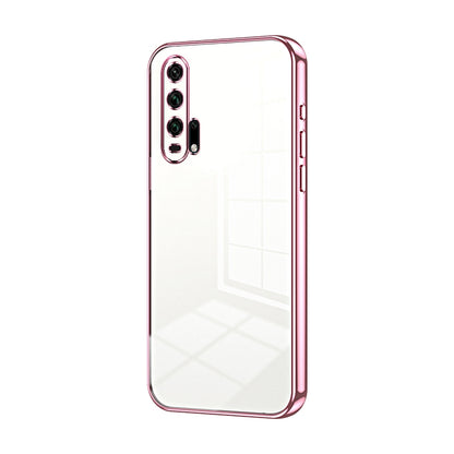 Honor 20 Pro Phone Case with Transparent Plating and Fine Hole Design: Crystal Clear & Scratch-Resistant