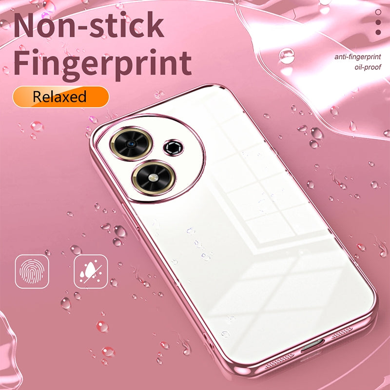 Honor Play 50 Phone Case with Transparent Plating and Fine Hole Design: Crystal Clear & Scratch-Resistant