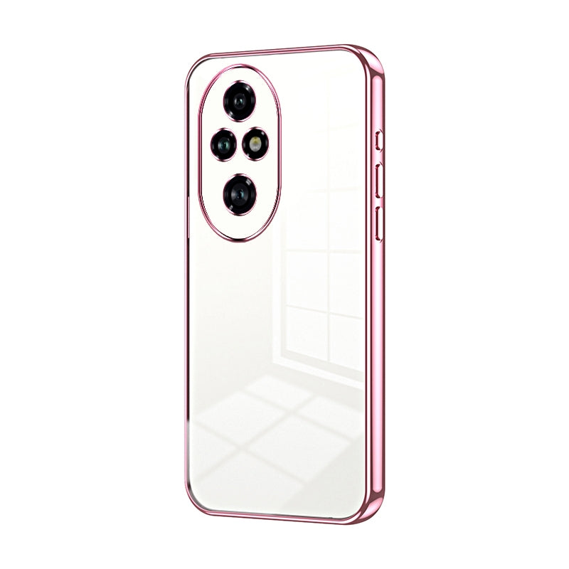 Honor 200 Pro Phone Case with Transparent Plating and Fine Hole Design: Crystal Clear & Scratch-Resistant