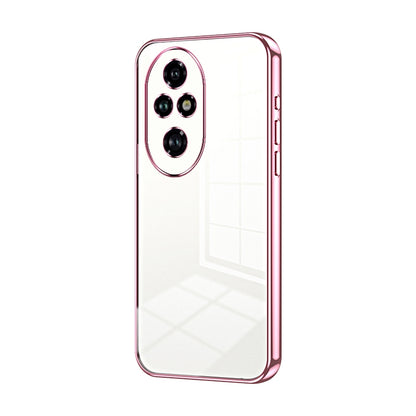 Honor 200 Pro Phone Case with Transparent Plating and Fine Hole Design: Crystal Clear & Scratch-Resistant