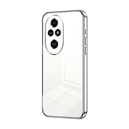 Honor 200 Pro Phone Case with Transparent Plating and Fine Hole Design: Crystal Clear & Scratch-Resistant