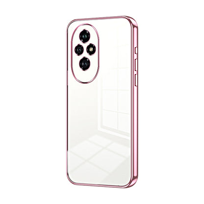 Honor 200 Phone Case with Transparent Plating and Fine Hole Design: Crystal Clear & Scratch-Resistant