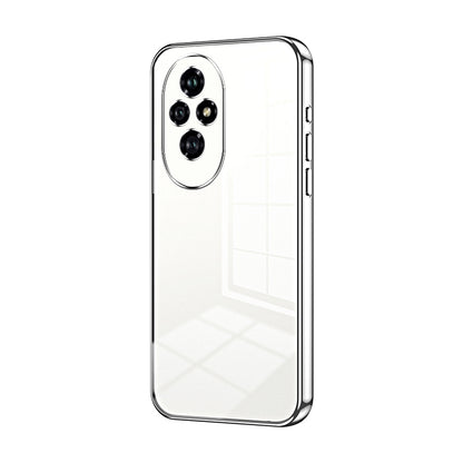 Honor 200 Phone Case with Transparent Plating and Fine Hole Design: Crystal Clear & Scratch-Resistant