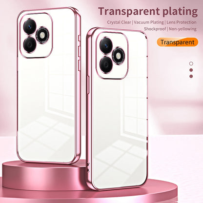 Honor X60i Phone Case with Transparent Plating and Fine Hole Design: Crystal Clear & Scratch-Resistant