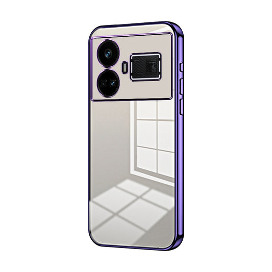Realme GT5 Phone Case with Transparent Plating and Fine Hole Design: Crystal Clear & Scratch-Resistant