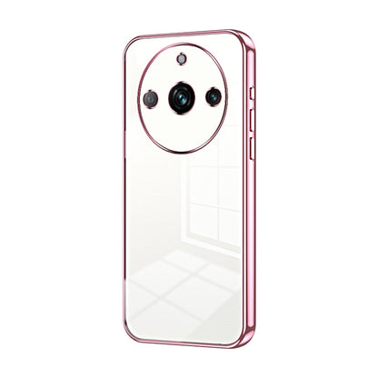 Realme 11 Pro+ Phone Case with Transparent Plating and Fine Hole Design: Crystal Clear & Scratch-Resistant