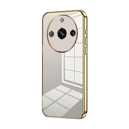 Realme 11 Pro+ Phone Case with Transparent Plating and Fine Hole Design: Crystal Clear & Scratch-Resistant