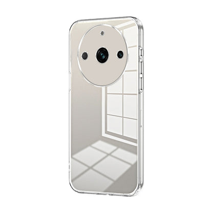 Realme 11 Pro+ Phone Case with Transparent Plating and Fine Hole Design: Crystal Clear & Scratch-Resistant