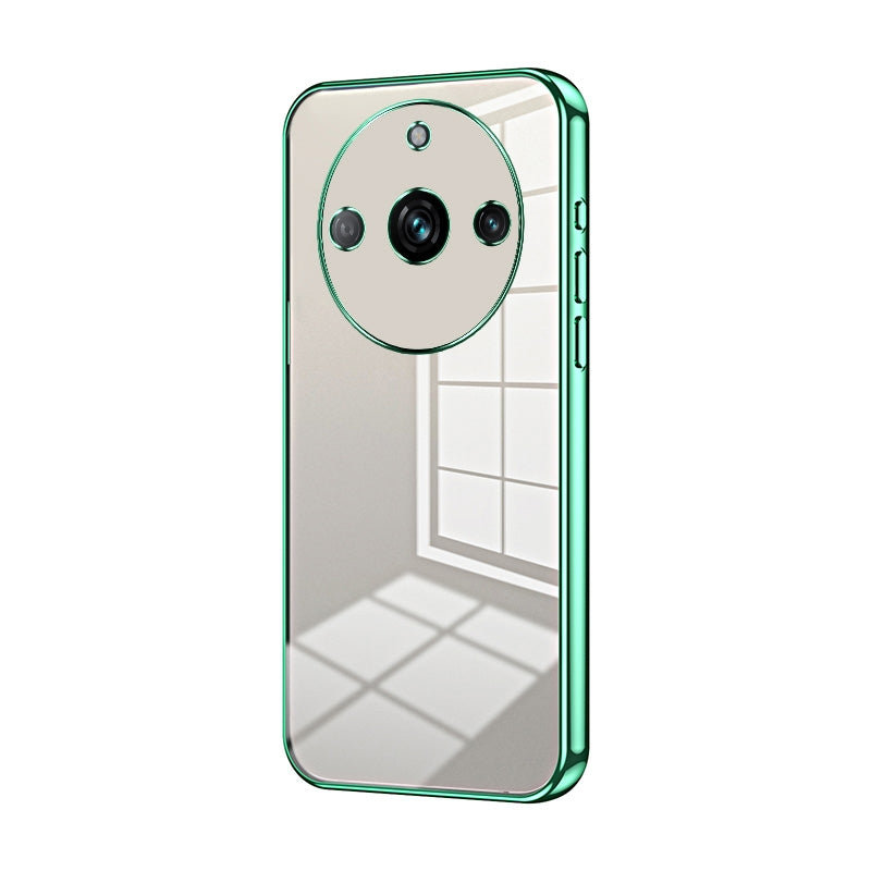 Realme 11 Pro+ Phone Case with Transparent Plating and Fine Hole Design: Crystal Clear & Scratch-Resistant