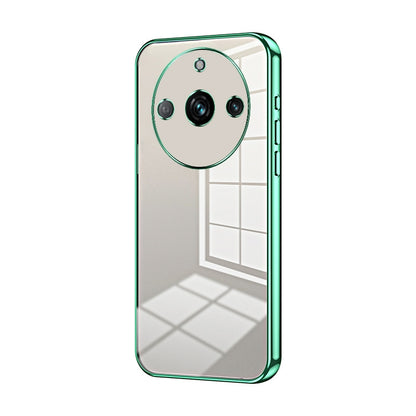 Realme 11 Pro+ Phone Case with Transparent Plating and Fine Hole Design: Crystal Clear & Scratch-Resistant