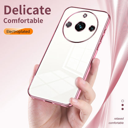 Realme 11 Pro Phone Case with Transparent Plating and Fine Hole Design: Crystal Clear & Scratch-Resistant