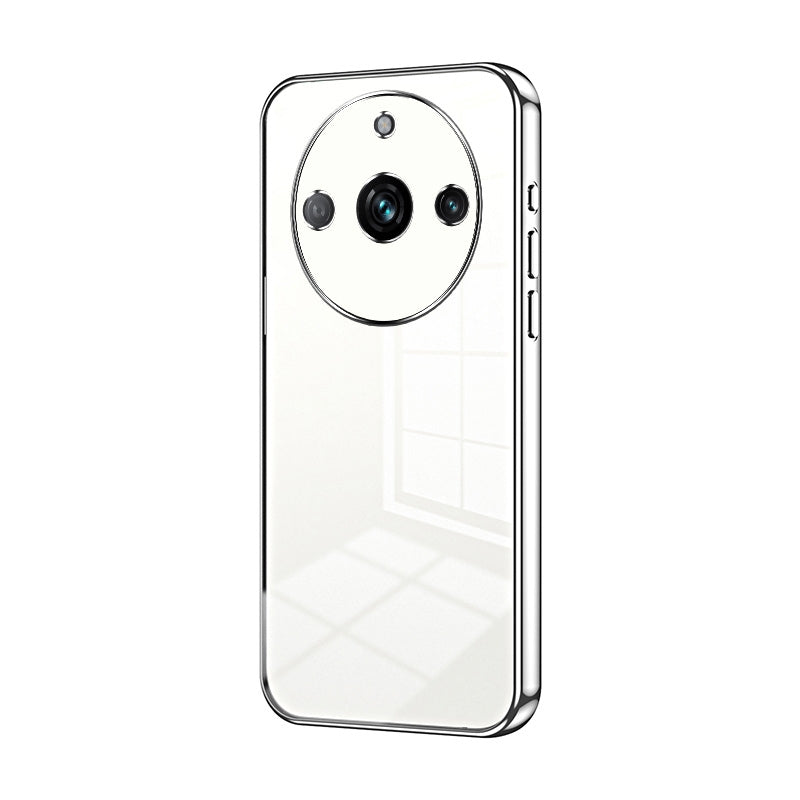 Realme 11 Pro+ Phone Case with Transparent Plating and Fine Hole Design: Crystal Clear & Scratch-Resistant