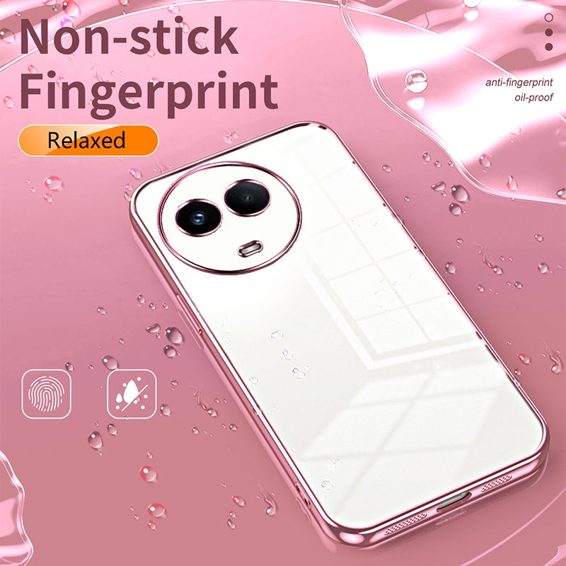 Realme Narzo 60 Phone Case with Transparent Plating and Fine Hole Design: Crystal Clear & Scratch-Resistant