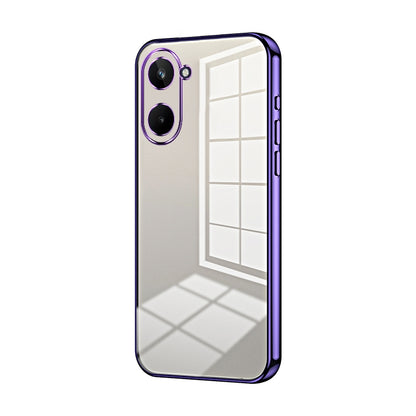 Realme 10 Pro 5G Phone Case with Transparent Plating and Fine Hole Design: Crystal Clear & Scratch-Resistant