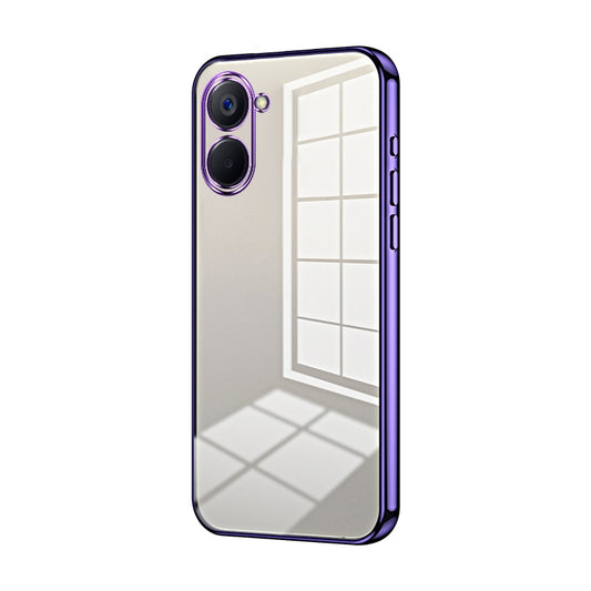 Realme V20 Phone Case with Transparent Plating and Fine Hole Design: Crystal Clear & Scratch-Resistant