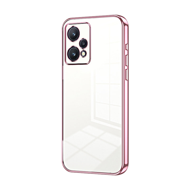 Realme 9 Pro+ Phone Case with Transparent Plating and Fine Hole Design: Crystal Clear & Scratch-Resistant
