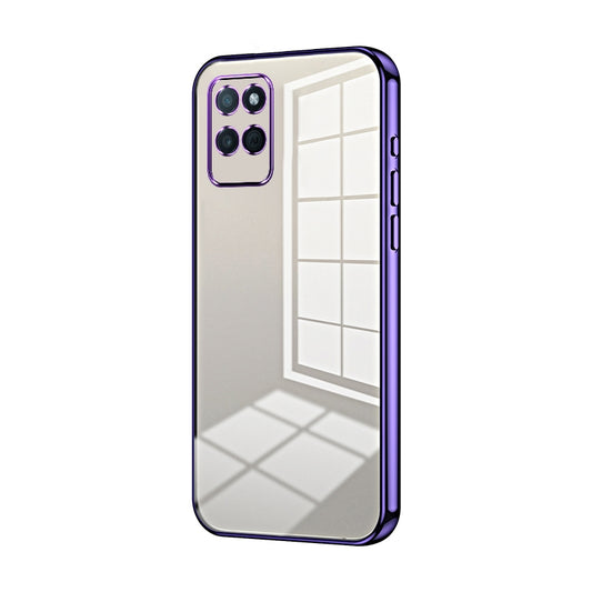 Realme V11s 5G Phone Case with Transparent Plating and Fine Hole Design: Crystal Clear & Scratch-Resistant