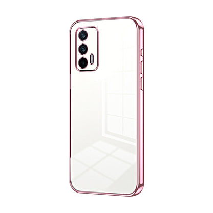 Realme Q3 Pro 5G Phone Case with Transparent Plating and Fine Hole Design: Crystal Clear & Scratch-Resistant