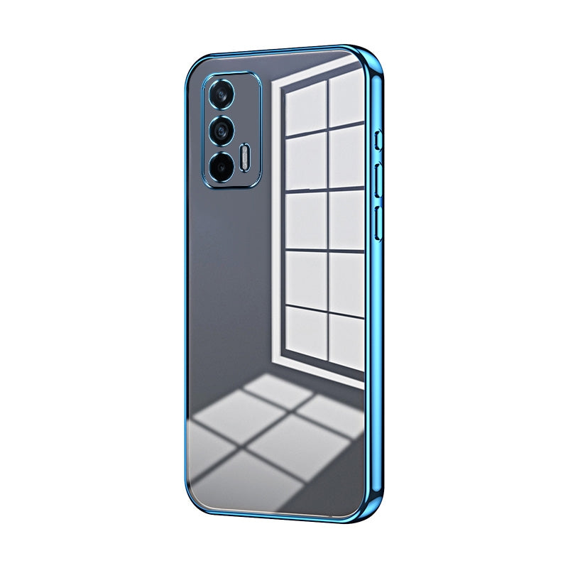 Realme Q3 Pro 5G Phone Case with Transparent Plating and Fine Hole Design: Crystal Clear & Scratch-Resistant