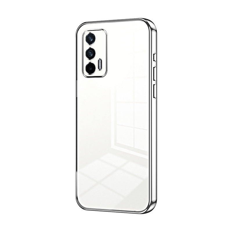 Realme Q3 Pro 5G Phone Case with Transparent Plating and Fine Hole Design: Crystal Clear & Scratch-Resistant