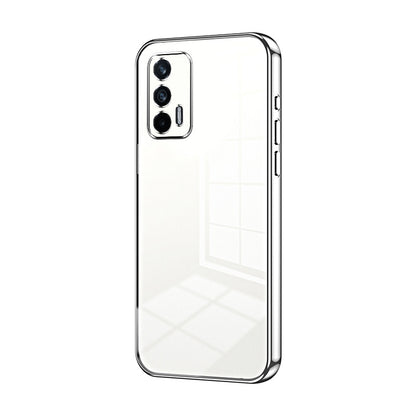 Realme Q3 Pro 5G Phone Case with Transparent Plating and Fine Hole Design: Crystal Clear & Scratch-Resistant