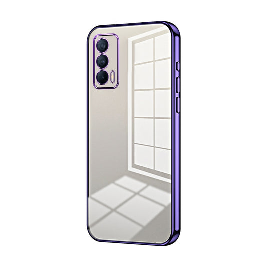 Realme V15 Phone Case with Transparent Plating and Fine Hole Design: Crystal Clear & Scratch-Resistant