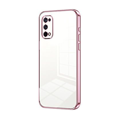 Realme X7 Phone Case with Transparent Plating and Fine Hole Design: Crystal Clear & Scratch-Resistant