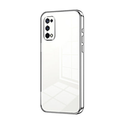 Realme X7 Phone Case with Transparent Plating and Fine Hole Design: Crystal Clear & Scratch-Resistant