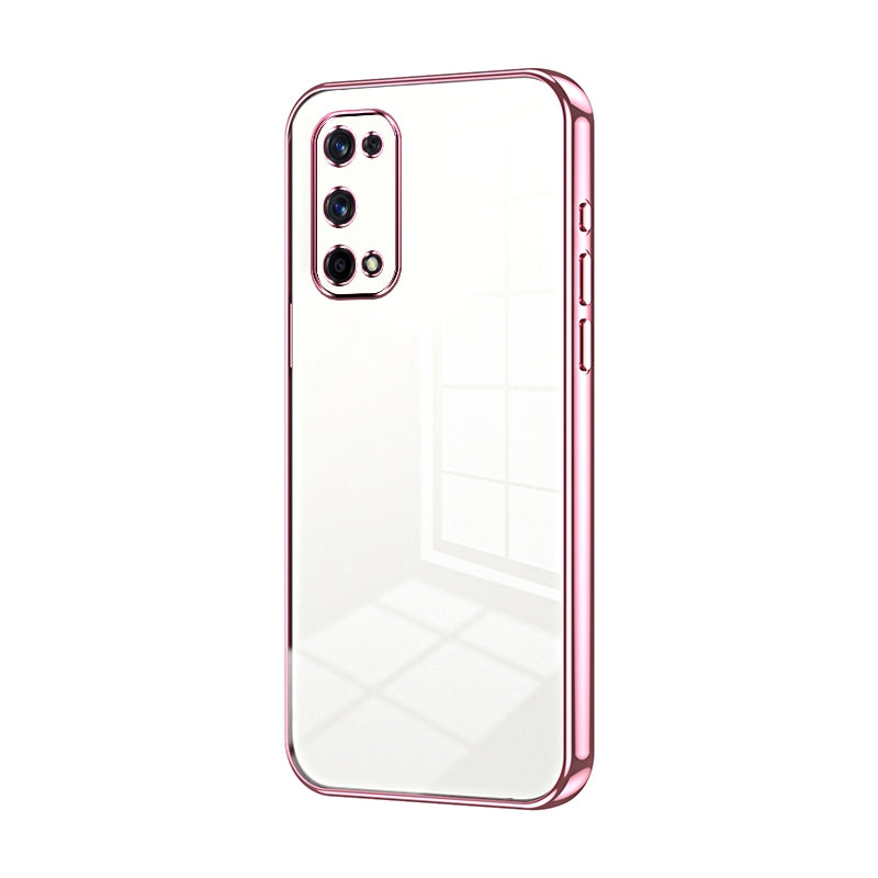 Realme X7 Pro Phone Case with Transparent Plating and Fine Hole Design: Crystal Clear & Scratch-Resistant
