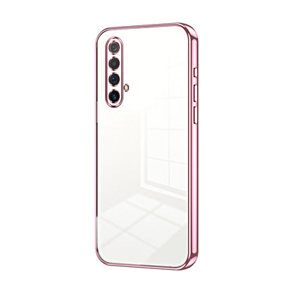 Realme X50m 5G Phone Case with Transparent Plating and Fine Hole Design: Crystal Clear & Scratch-Resistant