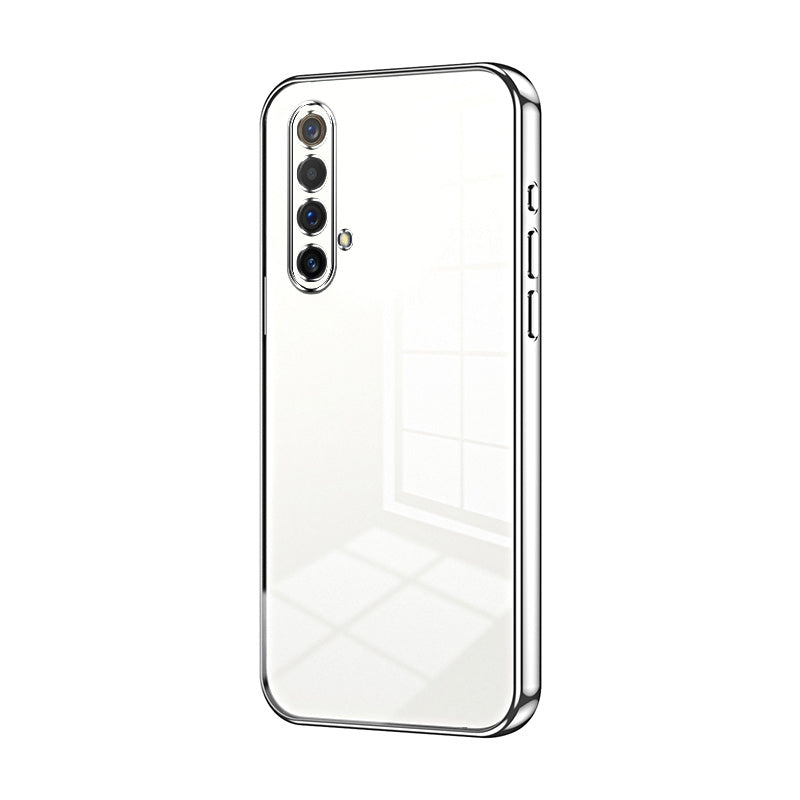 Realme X50m 5G Phone Case with Transparent Plating and Fine Hole Design: Crystal Clear & Scratch-Resistant