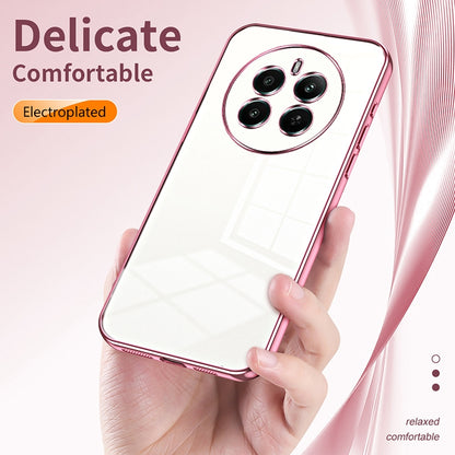 Realme 12+ Phone Case with Transparent Plating and Fine Hole Design: Crystal Clear & Scratch-Resistant