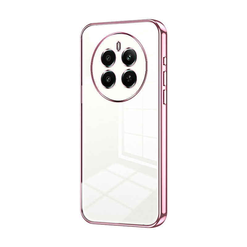 Realme 12+ Phone Case with Transparent Plating and Fine Hole Design: Crystal Clear & Scratch-Resistant