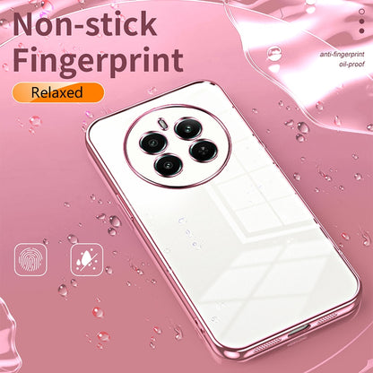 Realme 12+ Phone Case with Transparent Plating and Fine Hole Design: Crystal Clear & Scratch-Resistant