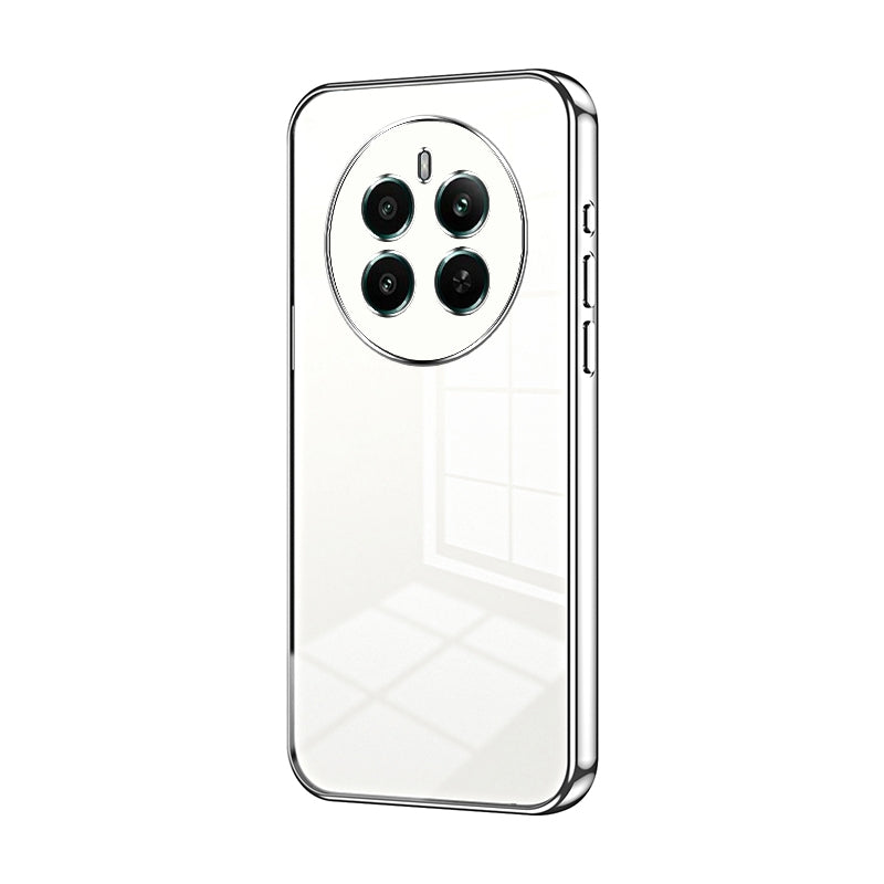 Realme 12+ Phone Case with Transparent Plating and Fine Hole Design: Crystal Clear & Scratch-Resistant