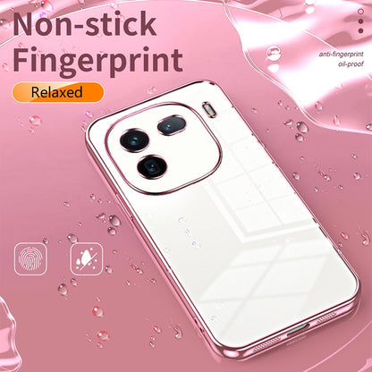 vivo iQOO 12 Pro Phone Case with Transparent Plating and Fine Hole Design: Crystal Clear & Scratch-Resistant