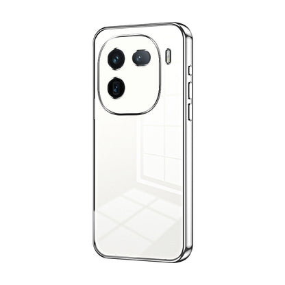 vivo iQOO 12 Pro Phone Case with Transparent Plating and Fine Hole Design: Crystal Clear & Scratch-Resistant