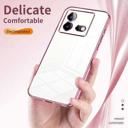 vivo iQOO Neo8 Pro Phone Case with Transparent Plating and Fine Hole Design: Crystal Clear & Scratch-Resistant