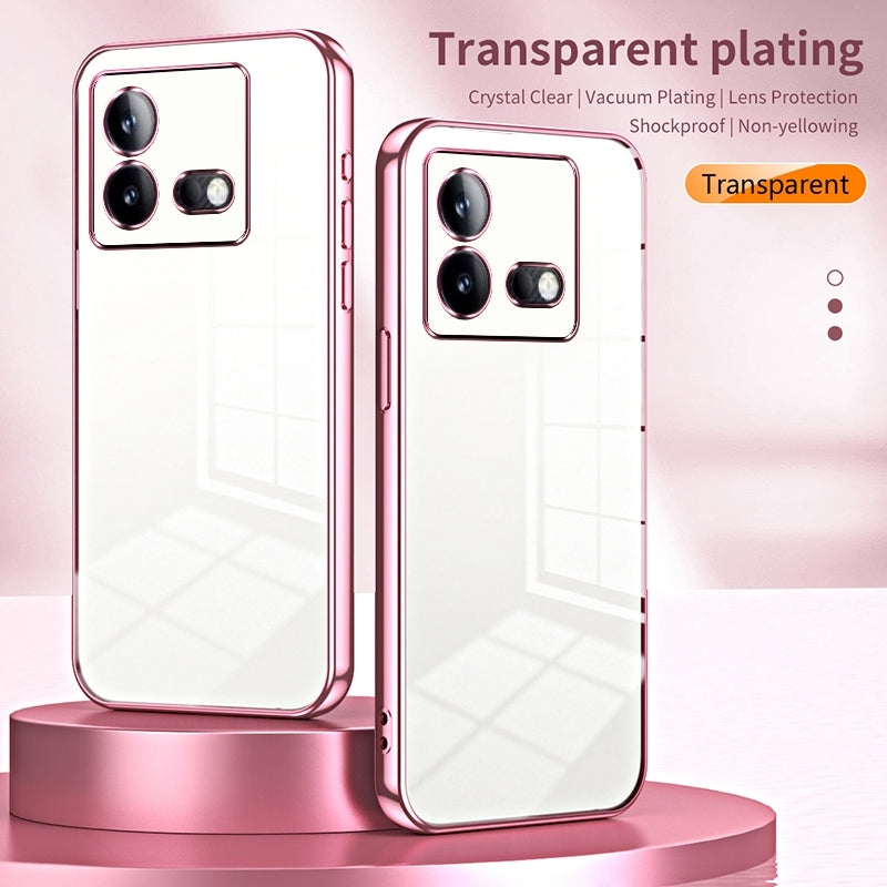 vivo iQOO Neo8 Phone Case with Transparent Plating and Fine Hole Design: Crystal Clear & Scratch-Resistant