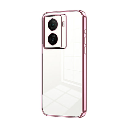 vivo iQOO Z7x Phone Case with Transparent Plating and Fine Hole Design: Crystal Clear & Scratch-Resistant