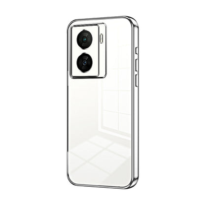 vivo iQOO Z7x Phone Case with Transparent Plating and Fine Hole Design: Crystal Clear & Scratch-Resistant