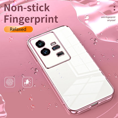 vivo iQOO 11 Pro Phone Case with Transparent Plating and Fine Hole Design: Crystal Clear & Scratch-Resistant