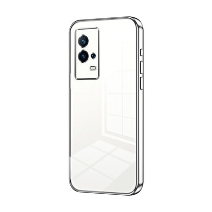 vivo iQOO 8 Phone Case with Transparent Plating and Fine Hole Design: Crystal Clear & Scratch-Resistant