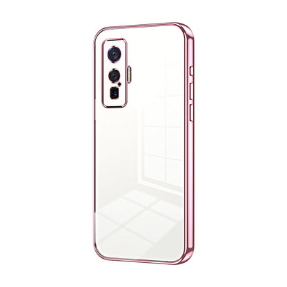 vivo iQOO 5 Pro Phone Case with Transparent Plating and Fine Hole Design: Crystal Clear & Scratch-Resistant