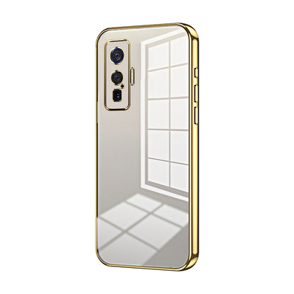 vivo iQOO 5 Pro Phone Case with Transparent Plating and Fine Hole Design: Crystal Clear & Scratch-Resistant