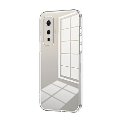 vivo iQOO 5 Pro Phone Case with Transparent Plating and Fine Hole Design: Crystal Clear & Scratch-Resistant